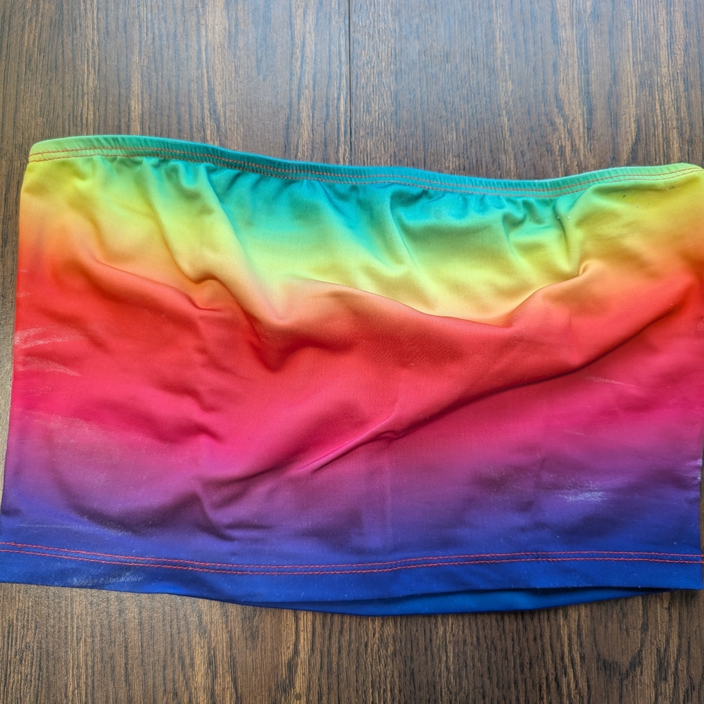 Rainbow Gradient Tube Top